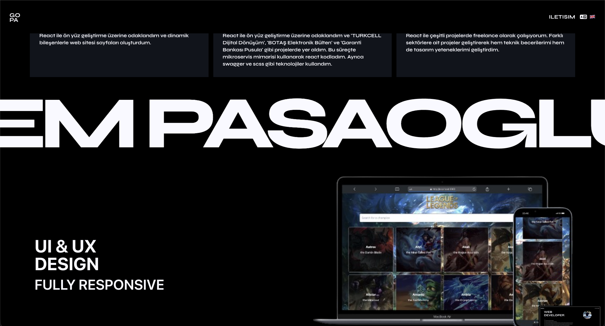 Kişisel Portfolyo (Eski) screenshot 2